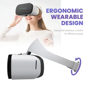 Virtual reality 3D VR head-mounted glasses, compatible with smartphone screens ranging from 4.5 inches to 6.7 inches, for mobile games and movies