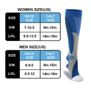 Wide Calf Compression Socks for Women Men,Compression Socks Support for Nurse Pregnant antislip  socks