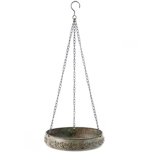 Hanging Bird Baths for Outdoors, Outdoor Bird Bath, Metal Bird Feeder, Back Yard, Deck,Patio Garden Decoration