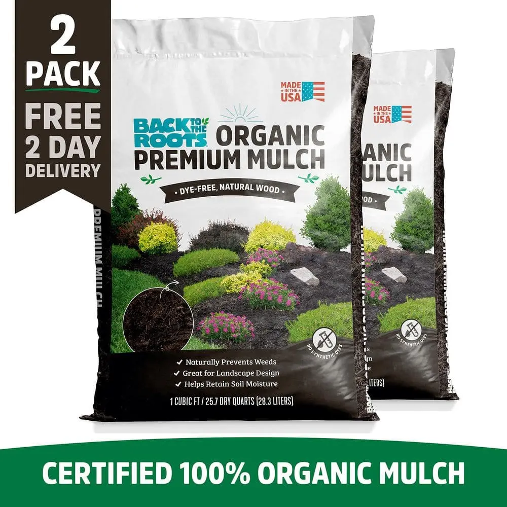 Organic Bark Bagged Mulch (2 1 cu. ft. bags)