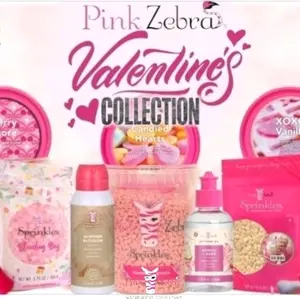 Pink Zebra Valentine's Love that for us Collection  Premium non-toxic Sprinkles scented wax melts,  Diffuser Oil,  Room Spray Home Fragrance Candle alternative Aromatherapy