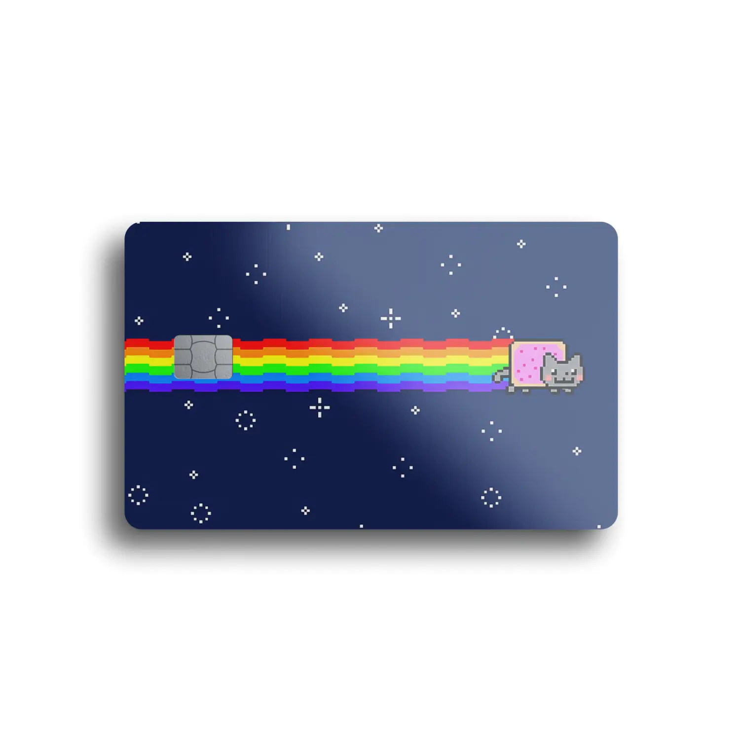 Pixel Space Cat Card Skin