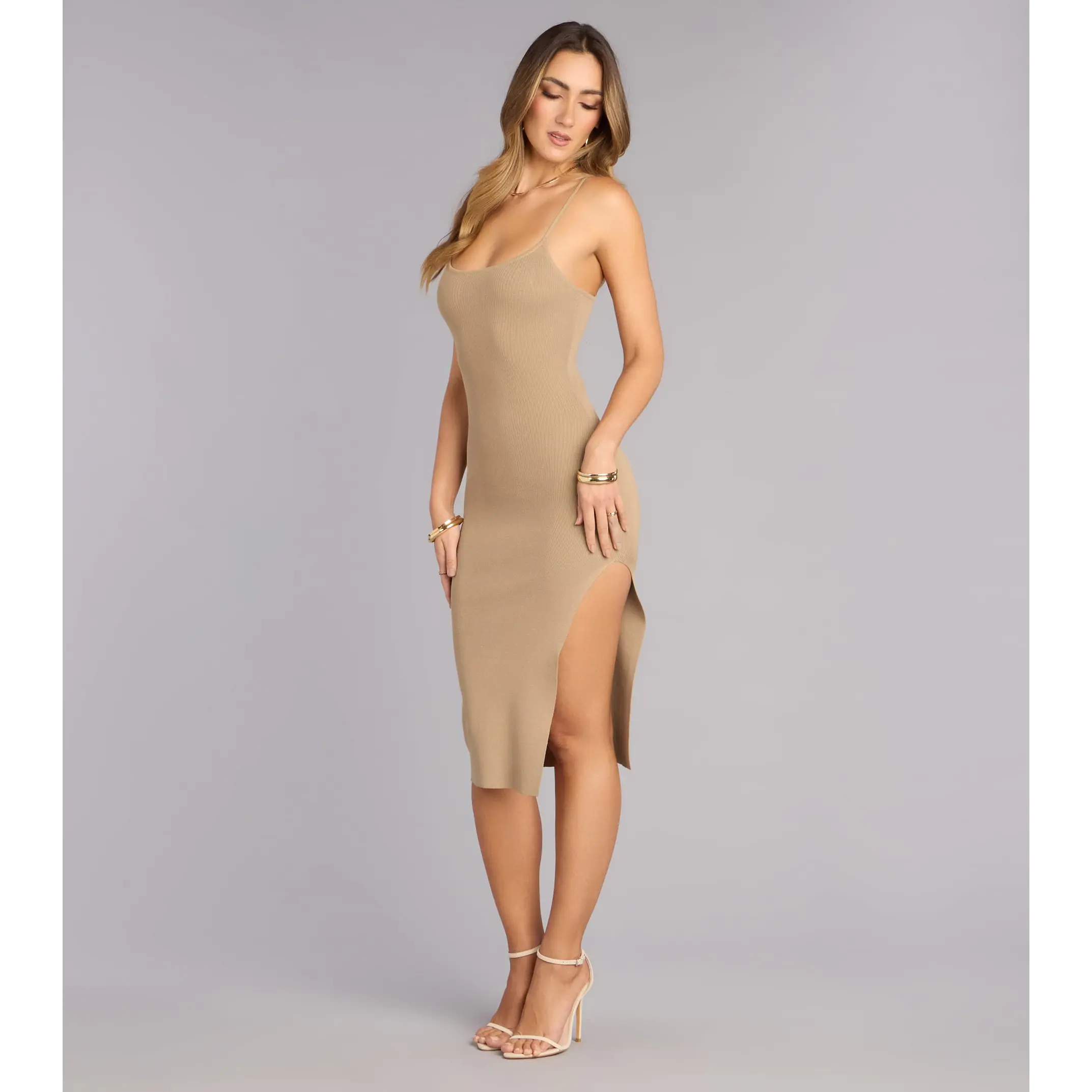 Minimal Muse Bodycon Midi Dress