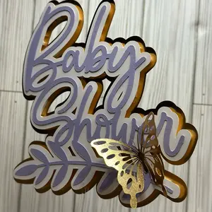 Baby shower cake topper