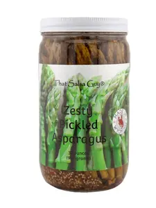 Zesty Pickled Asparagus by That Salsa Guy