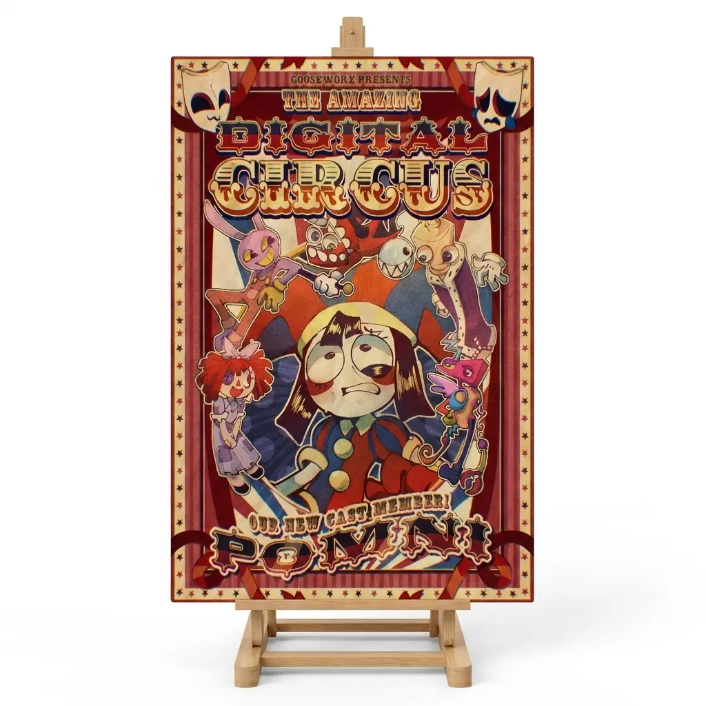 The Amazing Digital Circus Poster, Pomni Poster, Anime Wall Art Decor, Bedroom Decoration Print, Gift for Anime Fans
