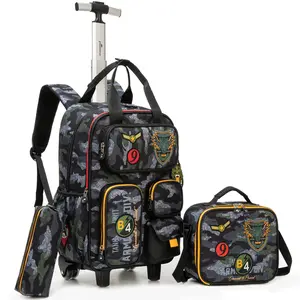 Kids Tactical Backpack Army Molle Bookbag Military Boys Backpack for School Outdoor Camping Black with Camo Design and Multiple Pockets mochilasescolares outdoorfun