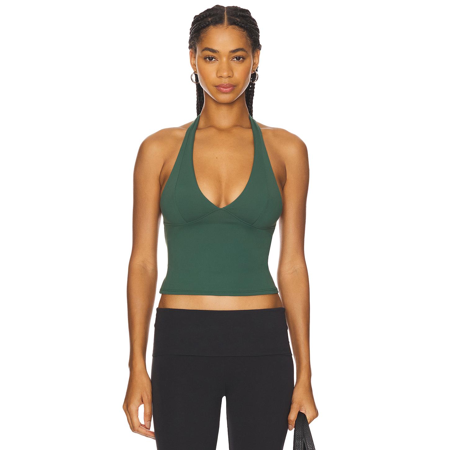 Free People Still Here Halter Top in Black