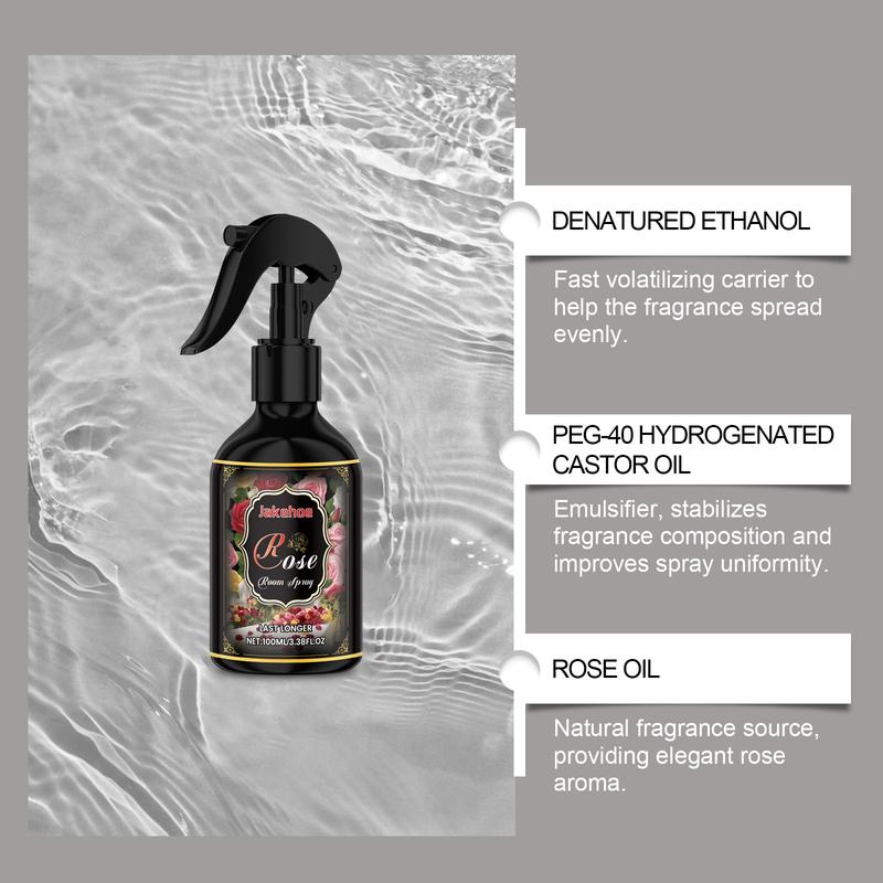 Jakehoe Rose-scented Room Spray: Long-lasting fragrance room spray and air freshener for bedrooms Perfume Infused Pheromone fresh citrus scent