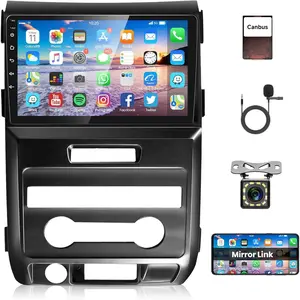RIMOODY Android 15 Car Stereo Radio for Ford F150 SVT Raptor 2009-2012, 9-Inch Carplay Touchscreen with GPS Navigation, Bluetooth, FM, WiFi, Mirror Link, Backup Camera, 2+64G Storage