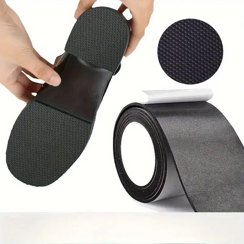 Yitape Strong Adhesive Anti-Slip Shoe Sole Pad, Wear-Resistant Silent Forefoot Patch + Heel Protection, Universal Self-Adhesive Protector, Walking