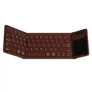 Wireless Bluetooth Folding Keyboard with Touchpad and Numeric Function Dual-Mode Folding Keyboard