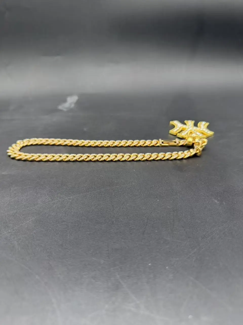 LA NY Sports Necklace Oil Drip Hip-Hop Pendant Necklace CubanChain Men's Necklace The PerfectGiftfor Boyfriends Unisex Design Daily Decor