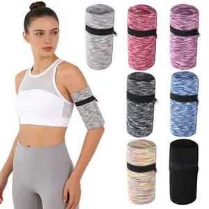 7pcs Sport Wristbands | Lightweight & Breathable Wristbands With Zipper For Running, Hiking, Workout | Mixed Color, Solid Pattern, Fits Key Cards And Items