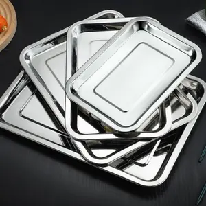 304 Stainless Steel Baking Tray, Nestable Bakeware, Rectangular Cookie Grid, Non-Toxic, Rust-Resistant, Easy to Clean, Oven Safe