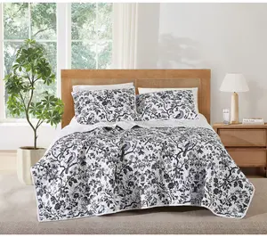 Brooklyn Loom Ava Floral Twin/TXL 2 Piece Quilt Set