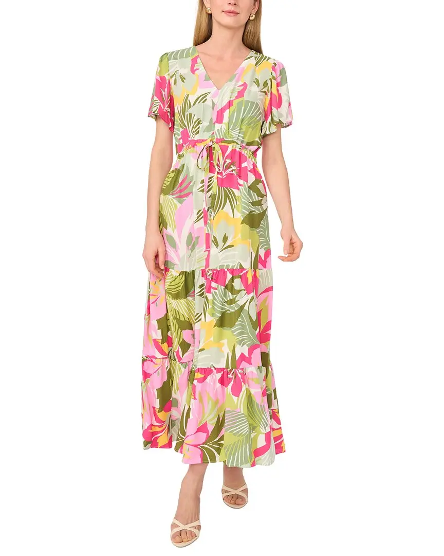 Vince Camuto Cap Sleeve Tiered Maxi Dress