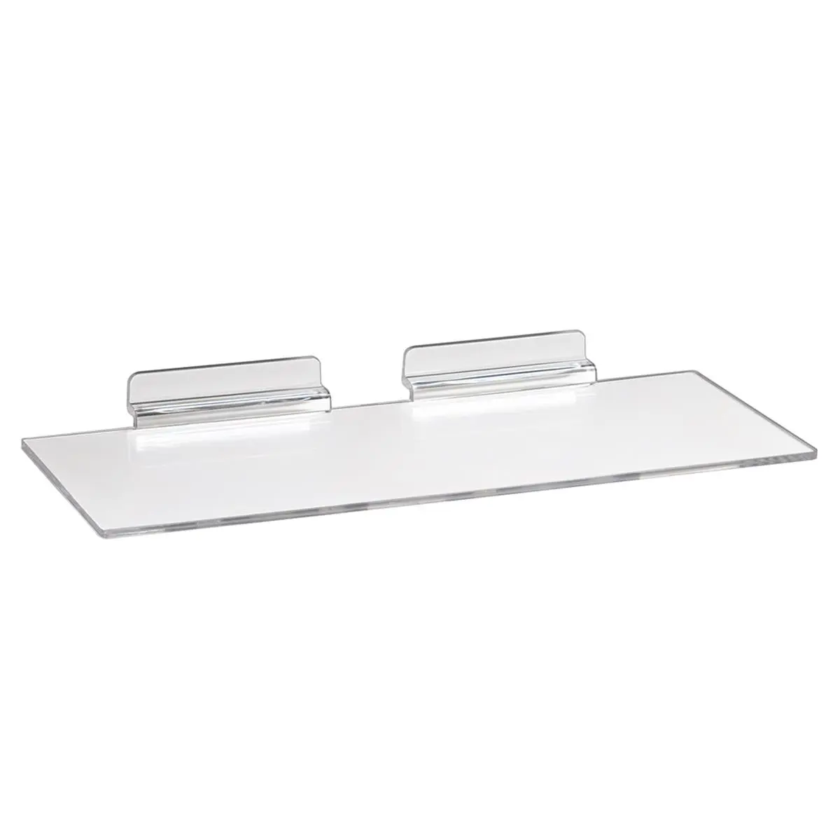 212 MAIN Injection Molded Styrene Shoe Rack - Clear Transparent Organizer, Space-Saving Commercial/Office Furniture for Shoes and Books