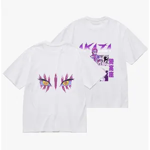 Demonn Slayer Akaza Upper Moon 3 Tee - Anime Manga Villain Graphic Short Sleeve T-shirt