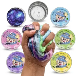 Transparent Putty Slime Squishies - Non-Sticky Fidget Sensory Therapy Toys for Kids, Stress Relief DIY Specialty Supplies, Fidgets for School