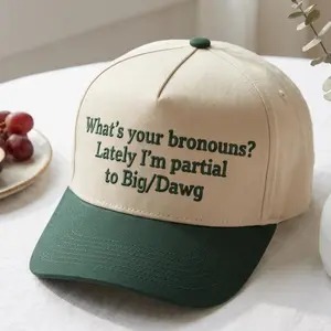 Big Dawg Bronouns Embroidered Baseball Cap, Humorous Dad Hat