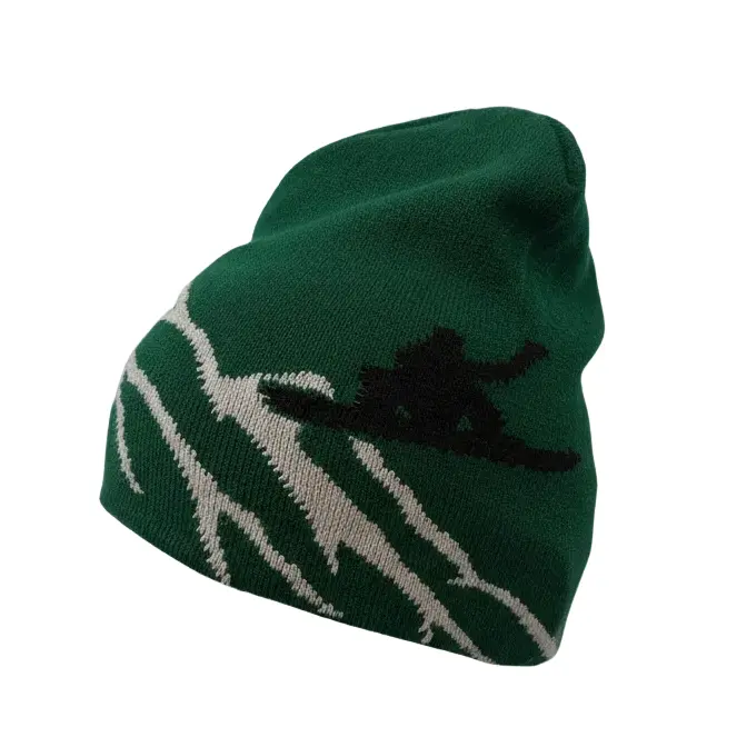 Snowboard Themed Beanie - Unisex Fit, Casual, All-Weather, Daily Wear, Everyday Use, Stylish Look Fashion Accessory Hat