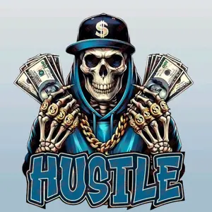 Hustle UV-DTF Sticker, Decal for Cars, Trucks, Laptops, Tumbles and More funny hard car stickers window truck