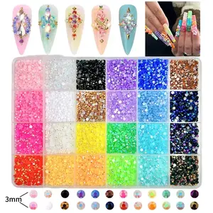 Bulk Colorful Resin Rhinestones Kit, 3mm Flatback Gems with Pick Up Pen, Tweezers and Craft Tools, DIY Bedazzling Supplies for Tumblers, Phone Cases, Nails, Shoes, Clothing and Accessories