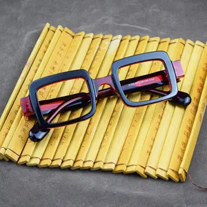 BETSION Thick Acetate Eyeglasses Frame Anti Blue Light Reading Glasses for Men Women Clear Top Quality Correction Brand New