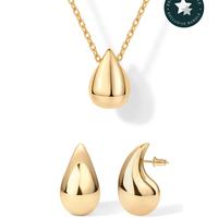 Necklace & Earring Set - Yellow Gold