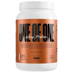 One of One Whey Protein - Classic Vanilla Flavor 2LB 908g Dietary Supplement with 26 Servings 26g Protein
