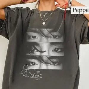 Taehyung Eyes Retro Shirt, KPOP V Shirt, Gift For Fan, Retro Music Fan Gift, Unisex Shirt 1CE