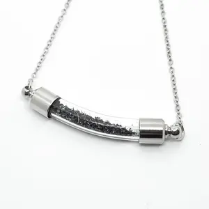 Stardust Vial Specimen Necklace with Meteorite Dust