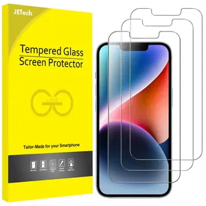 JETech Screen Protector ONLY for iPhone 16e 2025, iPhone 14 6.1-Inch, Tempered Glass Film, 3-Pack