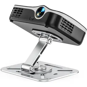 3-in-1 Projector Stand -  Foldable Desk Wall Ceiling Mount with 1/4-Inch Thread Height Adjustable 360-Rotation Compatible for  Office