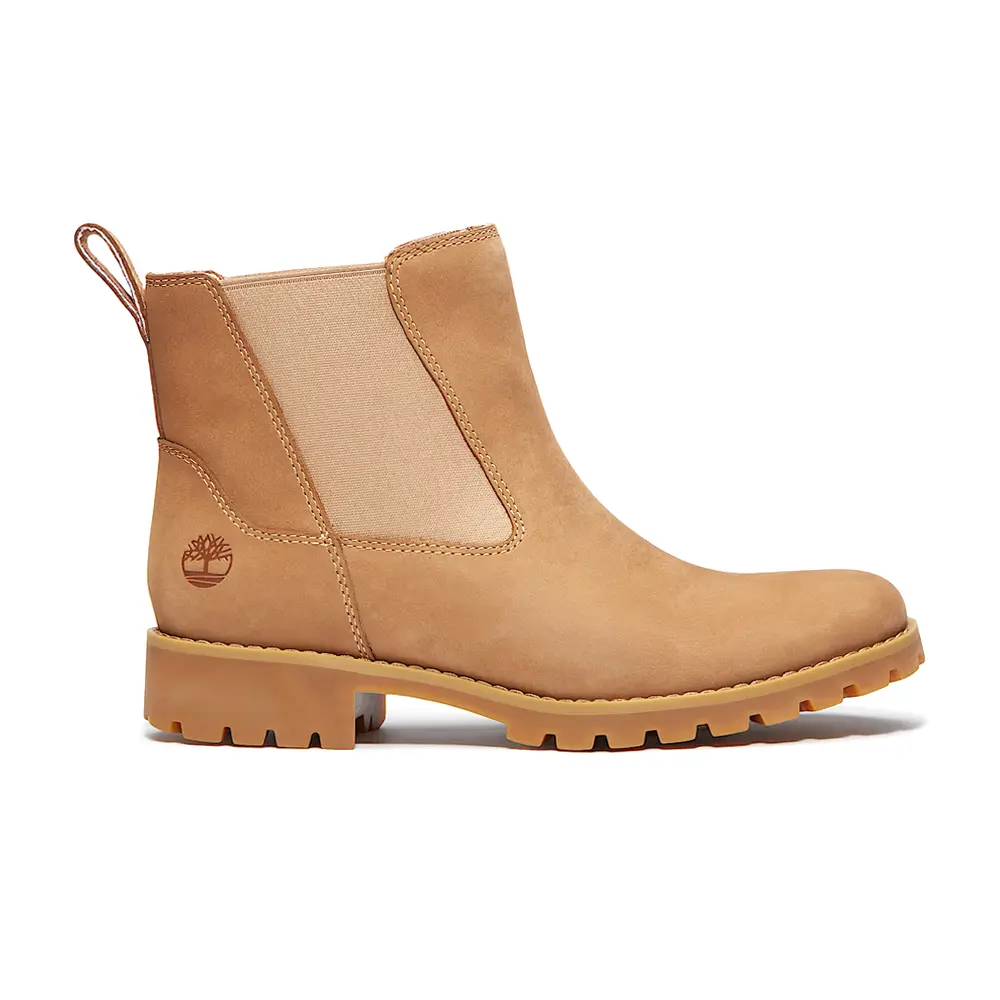 Timberland Womens Ellendale Round Toe Chelsea Casual Boots Ankle Low Heel 1-2" - Brown Timberland Womens Ellendale Round Toe Chelsea Casual Boots Ankle Low Heel 1-2" - Brown
