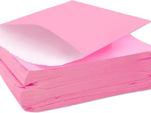 200 Pcs Flat Paper Bags, 5.1 x 7.1 Inches Flat Paper Treat Bags for Bakery Cookies, Paper Sandwich Bags for Chocolate, Desserts, Biscuits (Pink)