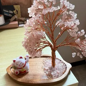 Lucky Cat and Money Tree Decorative Ornaments for Home Decor