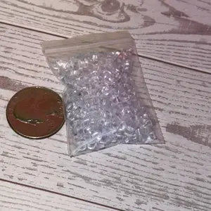 Miniature Clear Ice Cubes – Perfect for Resin Remixes, Mini Drinks & Dioramas  (Weight around 6 grams per bag of ice)