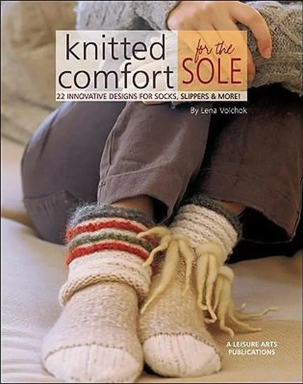 Used Craft Book - Knitted Comfort for the Sole: 22 Innovative Footwear Designs for Socks, Slippers & More by Lena Maikon (Paperback, English) - Good for Leisure & Warmth
