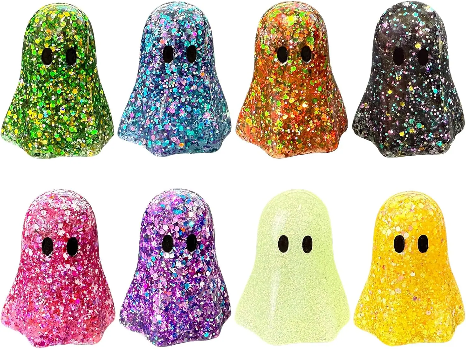 8Pcs Mini Ghost Figurines Set- Halloween decorations PARKUVALLEY