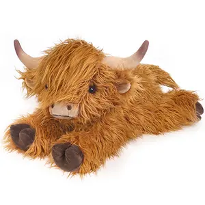 25" 4.5 Lbs Weighted Heatable Yak Plush | Washable Cover | Unscented | Microwavable | Heatable & Coolable | Stuffed Animal for Kids & Adults | Birthday & Christmas Gift