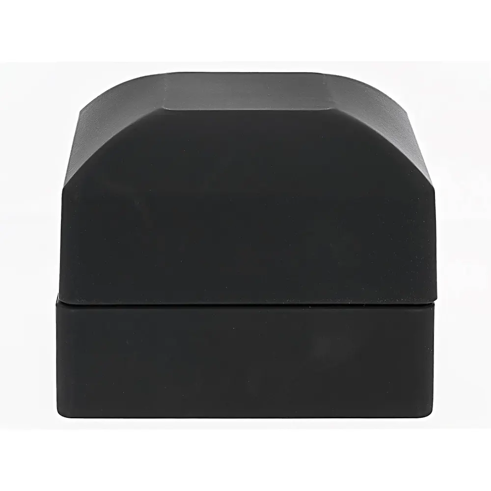 JTV Black Ring Box with Led Light appx 6.5x6x4.8cm