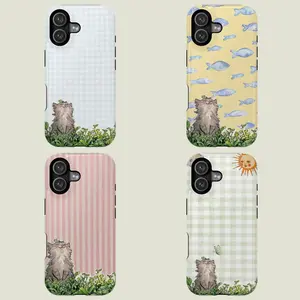 Cottagecore Cat Phone Case - Whimsical Garden & Kitchen Cats | Aesthetic Phone Case for Cat Lovers | Cover for IPhone 16 15 14 13 12 SE Max Pro Samsung galaxy Ultra 21 22 23 24 25