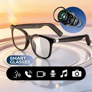 Smart Touch Glasses Music Glasses for Men and Women, Fashion Glasses for Unisex, Smart UV Protection Glasses with 2 Audio Speakers, Polarized Glasses for Driving, Multifunctional Glasses for Sports and Birthday Gifts Glasses
