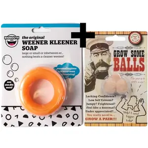 😂 Weener Cleaner Soap + Grow a Pair of Balls – Hilarious 2-Pack Combo!