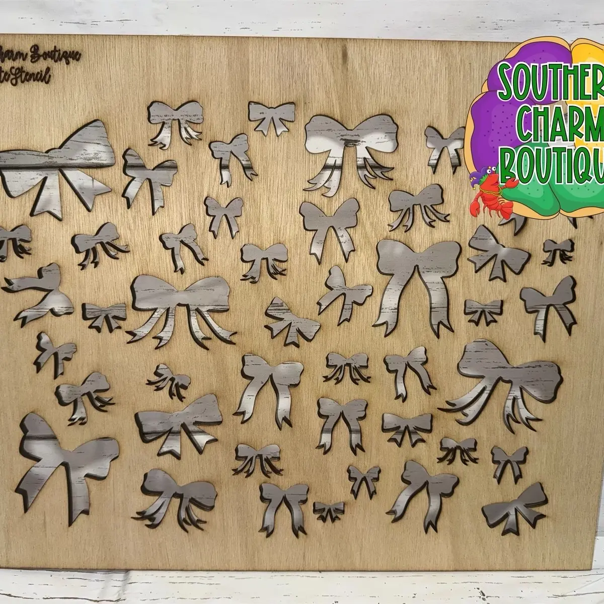 Coquette Bows Bleaching Stencil