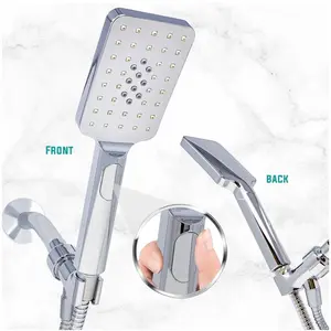 Grich Venus Handheld Shower Head with Easy Clicker for Customizable Shower Experience - Bathroom Fixture