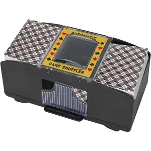 Card Shuffler 2/4/6 Deck Automatic Electric Playing Card Shuffler Battery Operated Poker UNO Shuffling Machine for Family Party Games