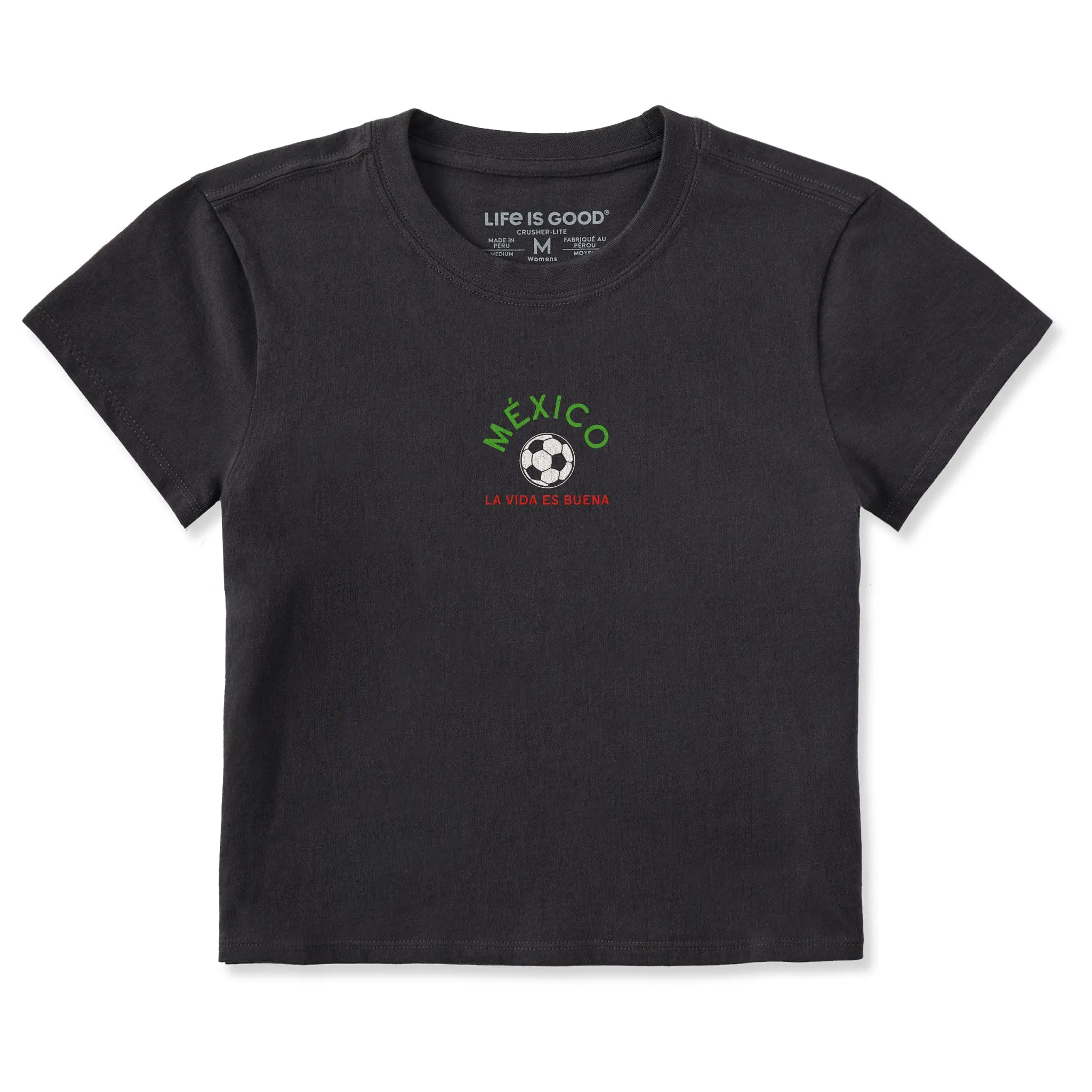 Women's Mexico Soccer Crusher-LITE Shrunken Tee